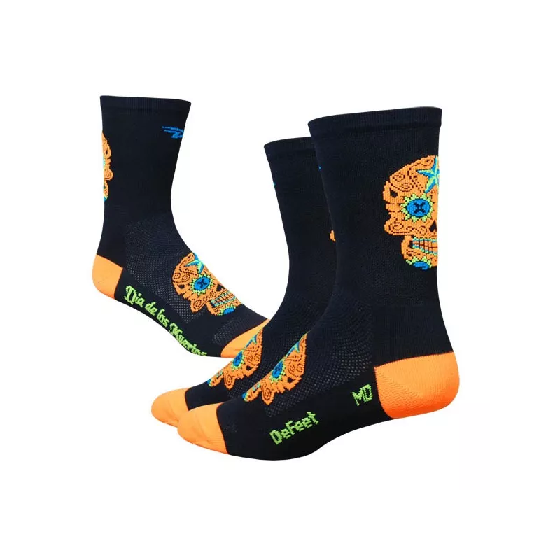 Defeet Aireator tall sugarskull black/orange