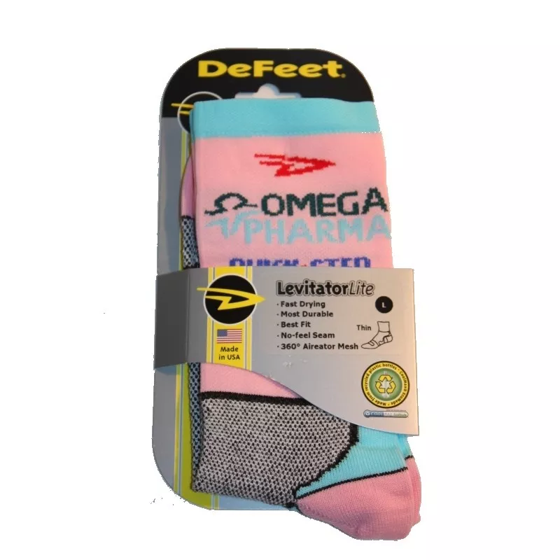 Defeet Omega Pharma Quickstep pink socks Giro 2014 