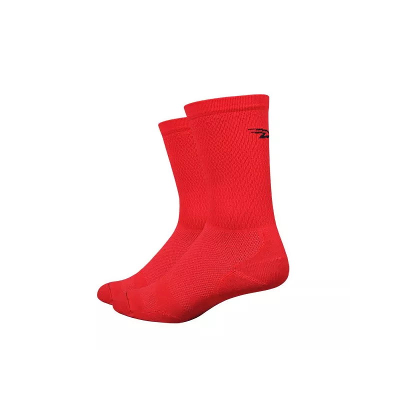Chaussettes Defeet Levitator Lite rouge D-logo