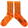Chaussettes DeFeet Handlebar Mustache Bling Bling orange
