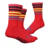 Chaussettes DeFeet Handlebar Mustache Between the lines rouge