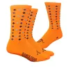 Chaussettes DeFeet Handlebar Mustache Bling Bling orange