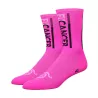 Chaussettes DeFeet Handlebar Mustache Fucancer rose