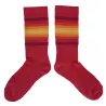 Chaussettes DeFeet Handlebar Mustache "The wall" hiver rouge