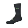 Chaussettes DeFeet D-Evo crew noir et jaune