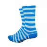 DeFeet Aireator white & ocean blue stripes 6 inches