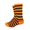 Chaussettes DeFeet Aireator à rayures noir et orange