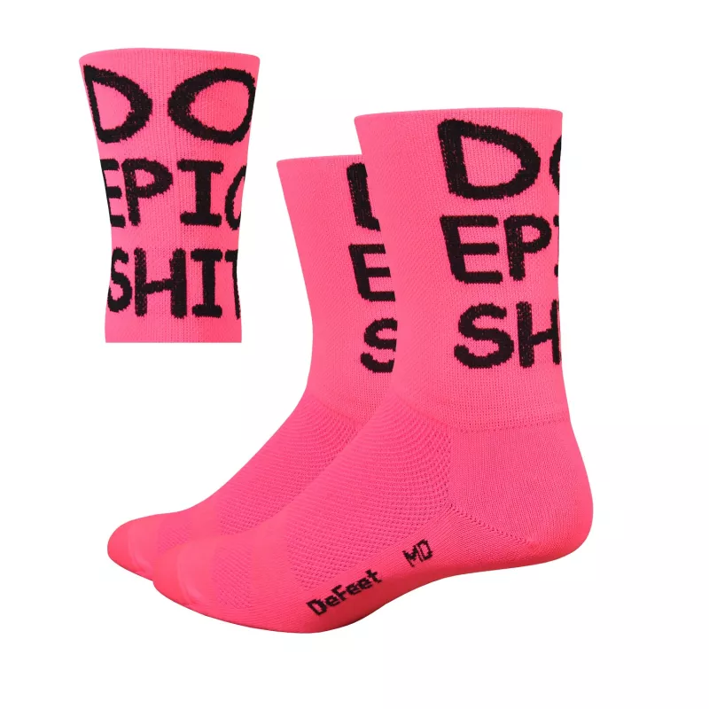 DeFeet Aireator 5" Do Epic Shit! Double Cuff flamingo pink