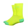 Chaussettes Defeet Aireator Hi-Top jaune fluo