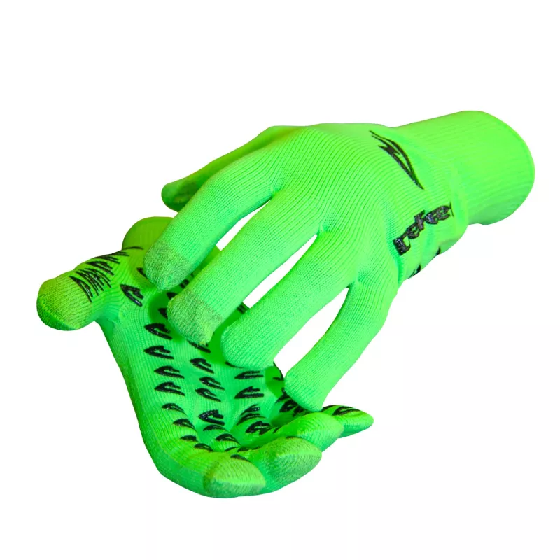 Defeet Duraglove Etouch green hi-vis