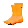 Chaussettes Defeet Cyclismo haute visibilité orange avec rélecteur