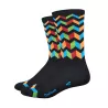 DeFeet Aireator JitterBug High Rouleur socks 6 inches black blue orange