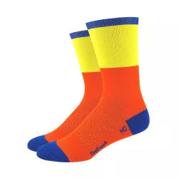 DeFeet Aireator Barnstormer Blockhead orange and yellow