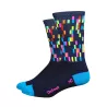 Chaussettes DeFeet Aireator Barnstormer Pixel bleu marine
