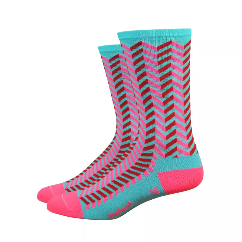 DeFeet Aireator Barnstormer Vibe pink socks