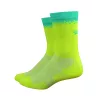 Chaussettes DeFeet Levitator Lite jaune et vert