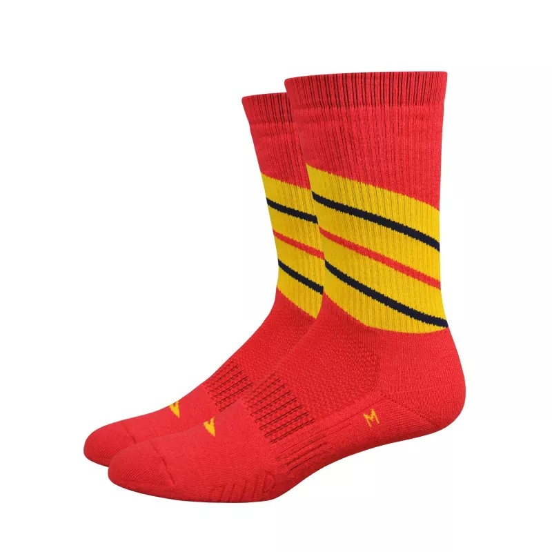 Chaussettes Defeet Thermeator Twister rouge