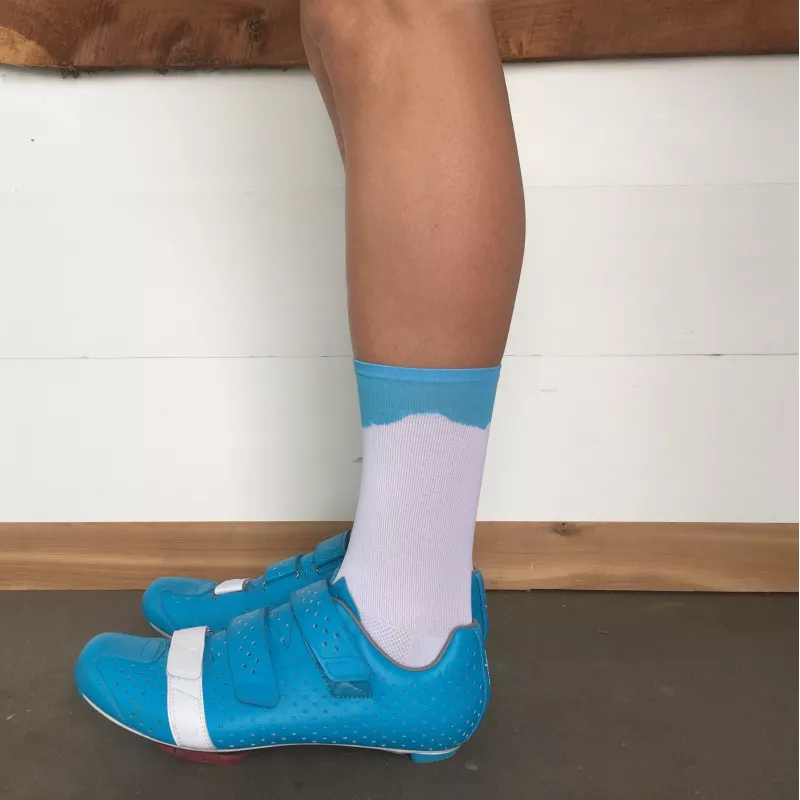 Chaussettes DeFeet Ridge Supply Double Gap blanc