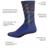 Chaussette Defeet Wooleator Ziggy gris 6 pouces