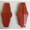 4 orange powder coated Ciamillo padholders