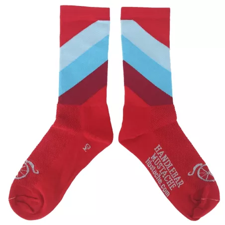Chaussettes DeFeet Handlebar Mustache BJC Stripes