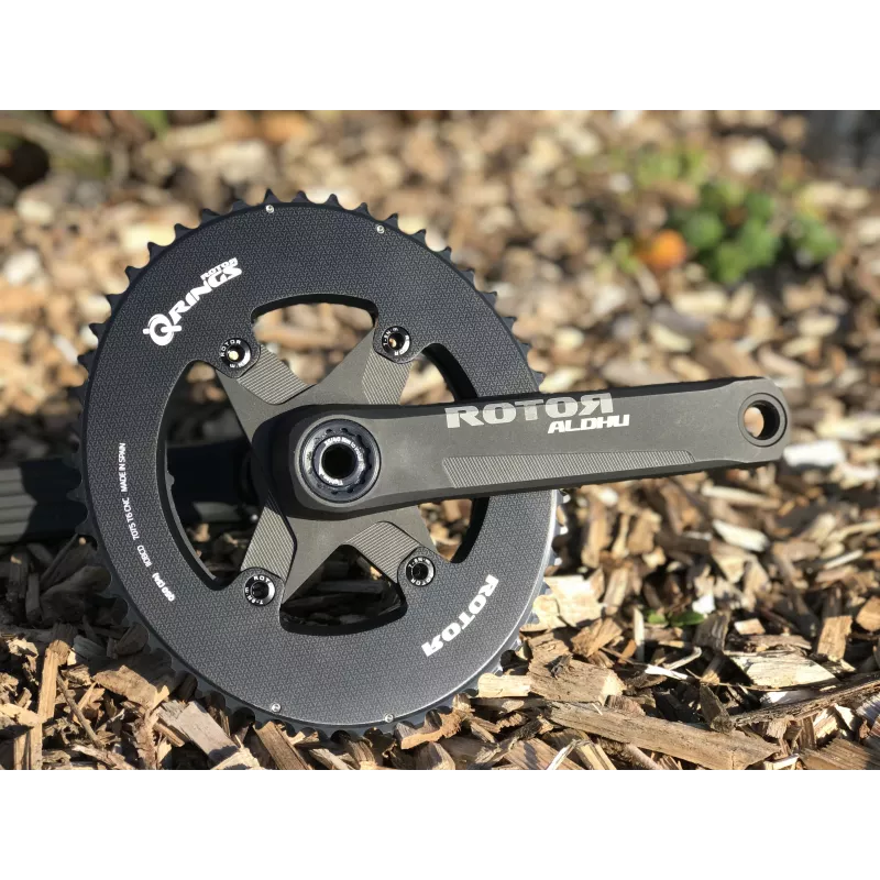 Pédalier Rotor Aldhu 30 avec plateaux Qrings 50/34 aéro