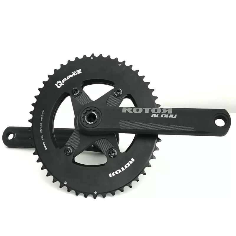 Pédalier Rotor Aldhu semi aéro complet 50/34 qrings
