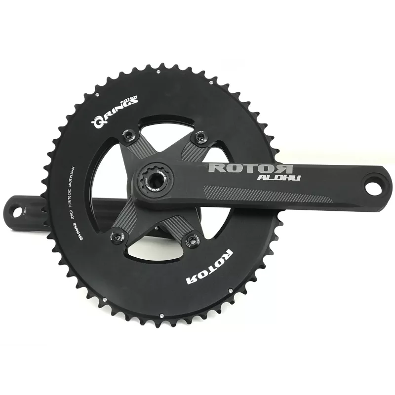 Pédalier Rotor Aldhu semi aéro complet 54/42 qrings
