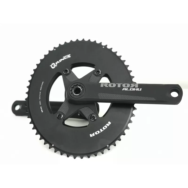 Pédalier Rotor Aldhu semi aéro complet 56/44 qrings