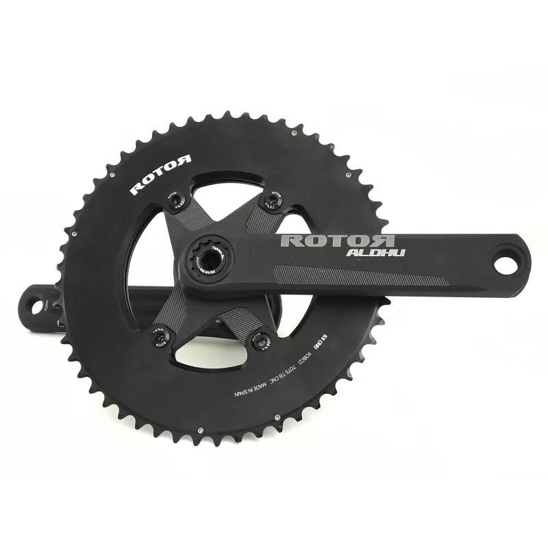 Pédalier Rotor Aldhu semi aéro complet 53/39 NOQ ROND