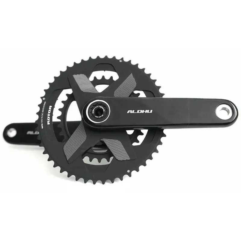 Photo du pédalier Rotor Aldhu Carbon version spidering en 48/32 rond NOQ