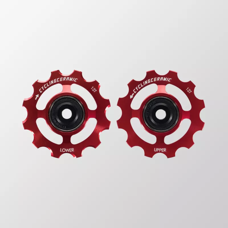 Galets de dérailleur céramique Cyclingceramic Sram AXS rouge