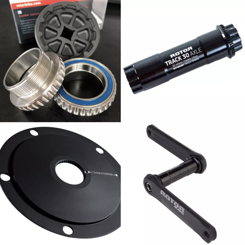Rotor Aldhu track crankset : spare parts