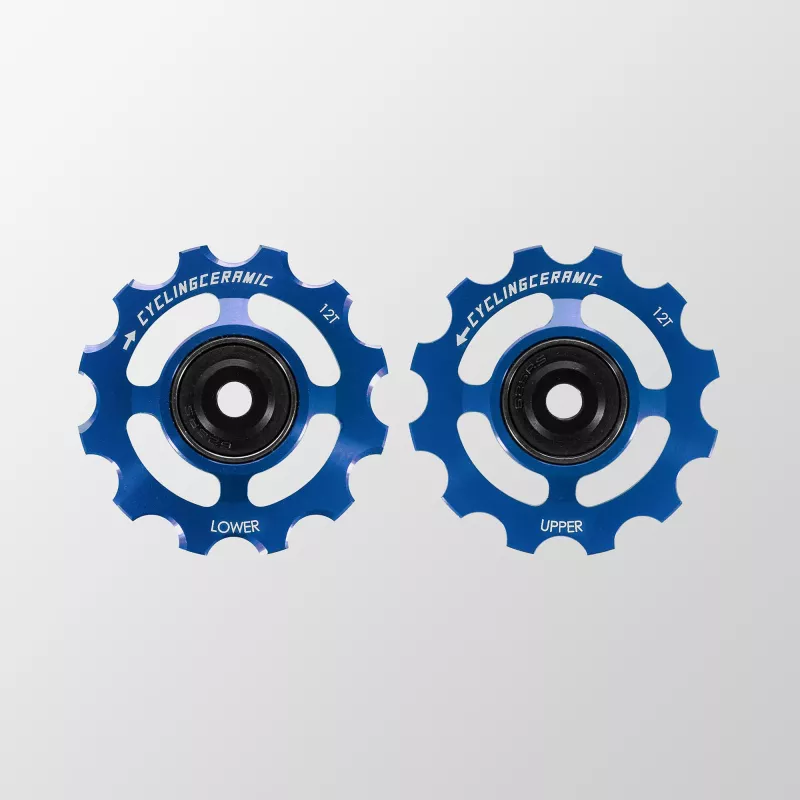 Galets de dérailleur céramique Cyclingceramic Campa 12V bleu