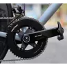 Pédalier Rotor Aldhu carbon Spider Mount avec plateaux ronds 50/34