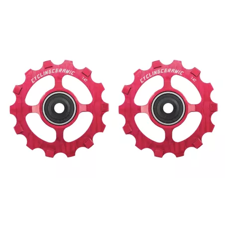 Galets de dérailleur CyclingCeramic 12 vitesses narrow rouge