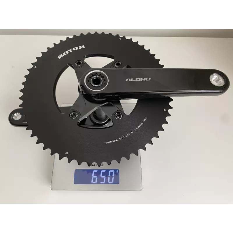 Pédalier Aldhu Carbon semi aéro 12v (54/42 55/42 56/44 58/44)