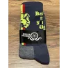 Chaussettes DeFeet Handlebar Mustache "TFU" gris