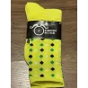 Chaussettes DeFeet Handlebar Mustache Bling Bling jaune