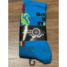 Chaussettes DeFeet Handlebar Mustache "TFU" bleu