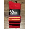 Chaussettes DeFeet Handlebar Mustache Between the lines rouge