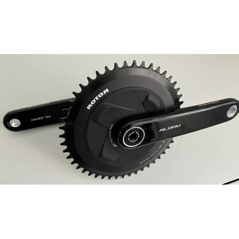 Aldhu carbon monoplateau aero 48 dents rond, vue externe