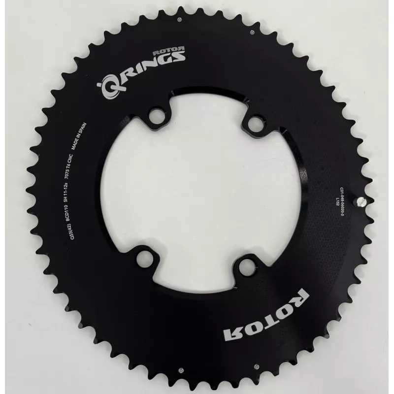 Rotor Qrings Aero Chainrings 54, 55, and 56 Teeth for Shimano 12-Speed Drivetrains (photo velo-perso.com)