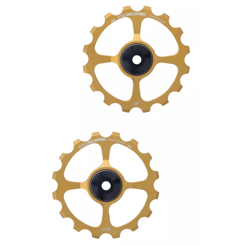 16/16 gold replacement pulley wheels for Cyclingceramic OSPW