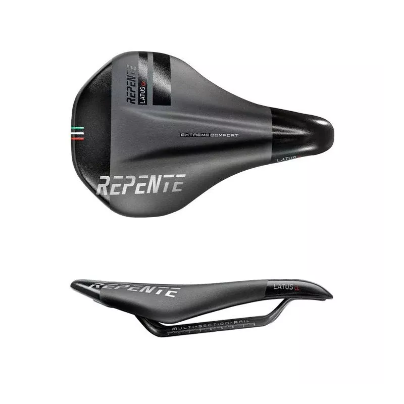 Vue de haut et de profil de la selle Latus CL 145g