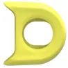 Rotor bumper set for 2INpower MTB yellow