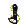 Chape CyclingCeramic Race dorée pour SRAM AXS.