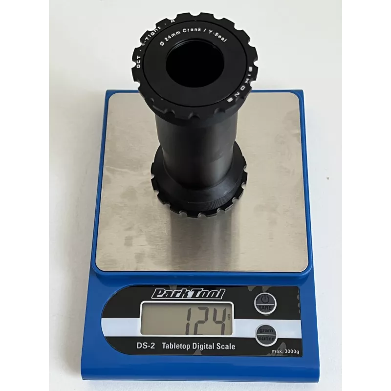 Verified weight of Bikone T4724 BB with steel bearings: 124g