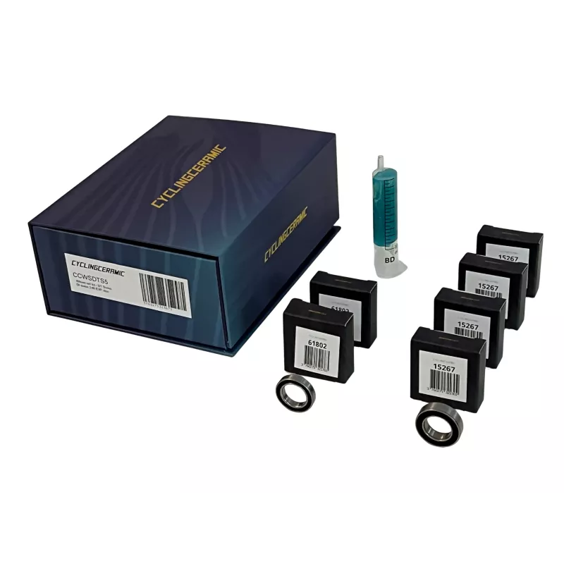 DT Swiss Ceramic Bearing Kit DT5 (DT 240 EXP hubs) box content (photo velo-perso.com)