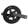 Vue détaillée d'un pédalier NS24 55/42 NOQ aero 165mm (photo velo-perso.com)